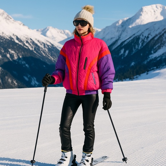 Rare NWT Vintage Karizma 90s Colour Block Ski Jacket M - Picture 3 of 13